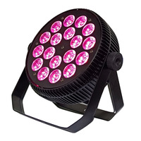 Projecteurs LED Par Washer RGBWAUV UV 18x18W, Contrôlés DMX512, IP33, Ra90, Dimmables, pour Éclairage Scénique, Événements et Parcs à Thème