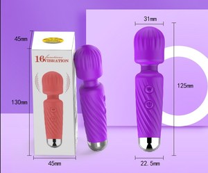 Mini vibrador tipo varita mágica de 16 frecuencias, potente, lindo y encantador, vibrador tipo conejo con USB, juguete sexual para mujeres. - Product Image 5