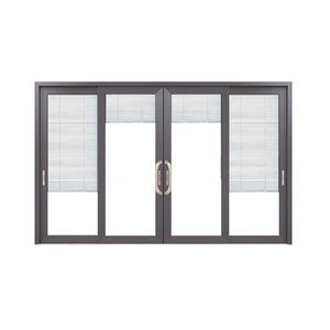 Tùy chỉnh thiết kế hiện đại đôi Tempered Glass cửa nội thất Hợp kim nhôm trượt không thấm nước căn hộ phòng tắm ứng dụng - Product Image 2