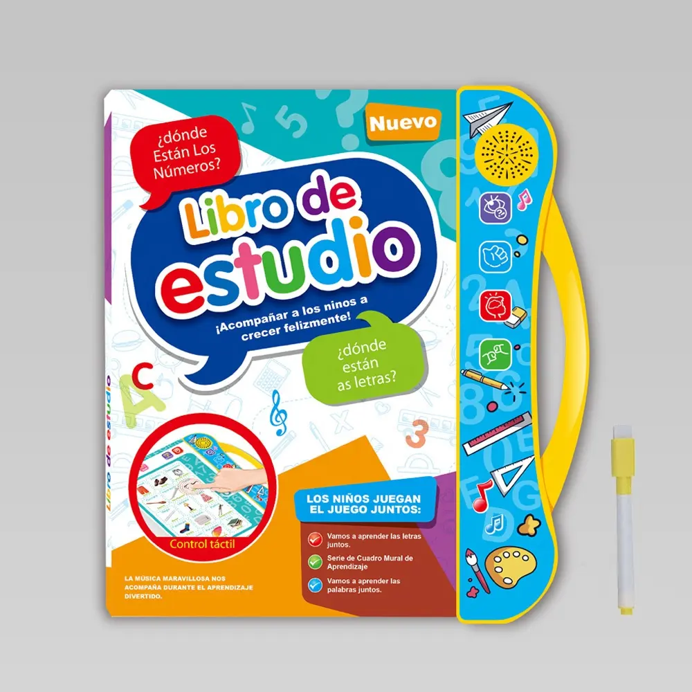 חינוך קול ספר <span class=keywords><strong>ספרדית</strong></span> ובאנגלית דו לשוני שפה מגע מסך למידה מכונת E ספר צעצועים לילדים ילדים