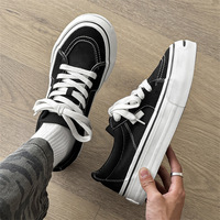 Chaussures personnalisées à bout rond en toile, chaussures de sport décontractées pour étudiants, baskets respirantes polyvalentes pour hommes
