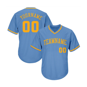 Maillot de baseball pour hommes en gros, fabriqué en Mexique, noir, personnalisé, vierge, uni - Product Image 2