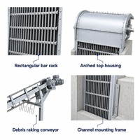Grille d'eau de pluie en acier inoxydable durable fiable et robuste Grille grossière Machine Grille de rivière Grille de pêche inversée