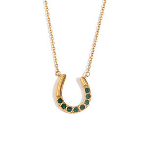 <span class=keywords><strong>Collana</strong></span> con Ciondolo a Morso di <span class=keywords><strong>Cavallo</strong></span> in Acciaio Inossidabile 316L Placcato Oro 14k 18k PVD, Impermeabile, con Logo Personalizzato, Gioielli Raffinati per Donne - Product Image 5