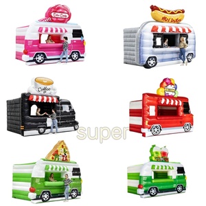 Tente gonflable commerciale d'extérieur, camion de vente ambulante gonflable, food truck gonflable, bus alimentaire gonflable, bar à café gonflable pour la location commerciale - Product Image 1