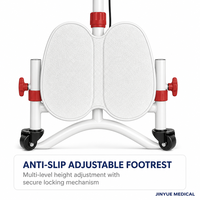 Canne de marche senior avec siège, 4 pieds antidérapants, pliable, en alliage d'aluminium, réglable en hauteur, avec lumière LED et alarme SOS pour personnes âgées