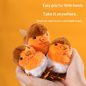 Simulation Pet Plush Animals Wind-up Interactive Chain <strong>Bird</strong> Cute Children's Gift Super Soft Stress Relief Plush Toy - Product Image 2