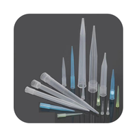 Embouts de micropipettes en plastique jaune stériles jetables pour laboratoire