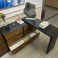 Table de toilette Prix de gros Meubles de chambre à coucher Nouvelle conception Table de toilette personnalisée Coiffeuse avec miroir à vendre
