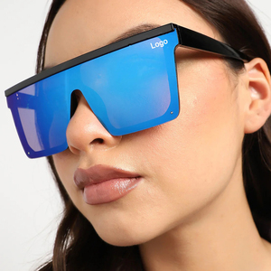 Gafas de sol con protección UV400 para mujer, montura completa, protección UV400, montura cuadrada negra, protección solar, estilo adulto - Product Image 3
