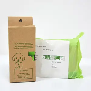 맞춤형 인쇄 친환경 도매 생분해 성 퇴비화 애완 동물 강아지 옥수수 전분 똥 가방