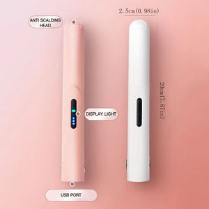 Rizador de Pelo Inalámbrico para Todo Tipo de Cabello, Calentamiento Rápido, Recargable por USB, Mini Plancha de Pelo para Mujer - Product Image 1