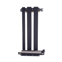 Câble d'extension ITX TISHRIC PCIe 5.0 double sens inversé X16 pour carte graphique, 57 Gbit/s, adaptateur GPU compatible avec mini-châssis ITX 18,5/20 cm
