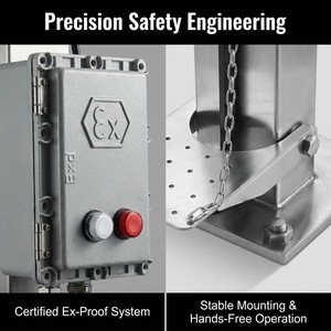 Estación de <span class=keywords><strong>Lavaojos</strong></span> de Emergencia de Acero Inoxidable Resistente a la Congelación - Product Image 2