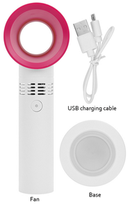 <b>USB</b> Rechargeable Mini Bladeless Fan with Light Portable Eyelash <b>Extension</b> Glue Dryer Tool - Product Image 5