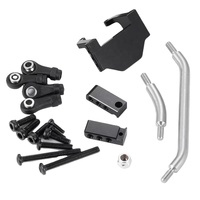 Support de servo d'essieu en acier inoxydable, biellette de direction TRX-4M 1/18 pour voiture RC Crawler, avec embout à rotule métal-plastique, pièce OEM