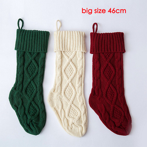 Décoration <span class=keywords><strong>de</strong></span> Noël pour la maison, chaussettes en acrylique blanc <span class=keywords><strong>de</strong></span> grande qualité, 40 cm, design 2025, broderie, vente en gros, livraison directe <span class=keywords><strong>de</strong></span> Chine - Product Image 2