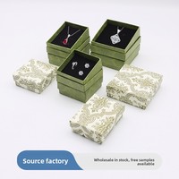 Boîte d'emballage carrée multi-tailles pour bijoux d'ongles, colliers, boucles d'oreilles, avec couvercle et base, style rétro, fabriquée par le fabricant