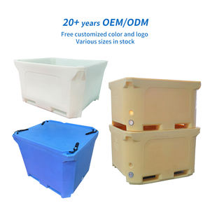 Caja de palé de plástico aislada de pescado apilable regular de almacenamiento a granel de servicio pesado También disponible para alquilar o parte de una solución de agrupación - Product Image 2