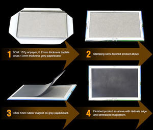 <span class=keywords><strong>Plaque</strong></span> d'étain souvenir touristique de casseroles magnétiques de conception libre 80*53mm 90*65mm matière première d'aimant de réfrigérateur en métal - Product Image 3