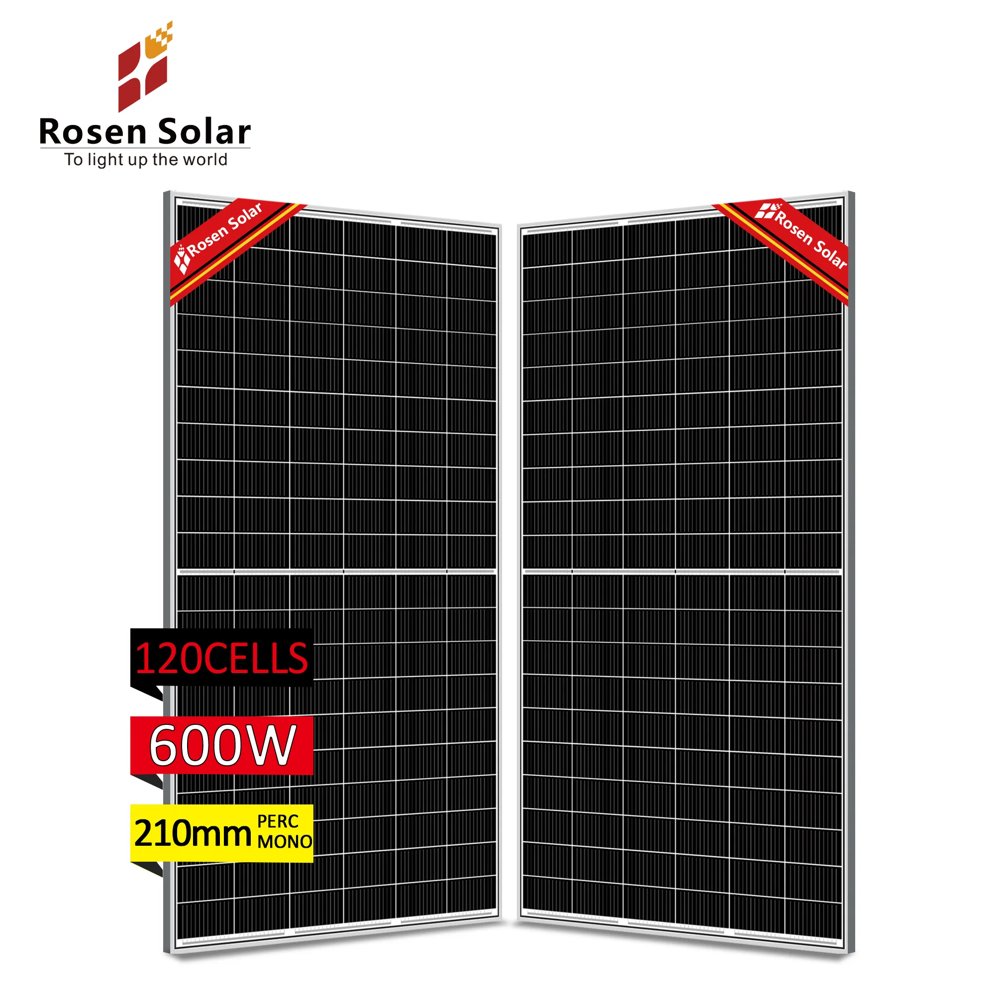500W 550W 600W Mono mezza cella pannelli fotovoltaici PV modulo prezzo fabbrica panal solare
