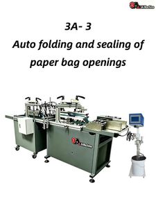 Machine de pliage et de scellage automatique industrielle à grande vitesse 3A-3 pour sacs et manchons en papier avec système de pulvérisation de colle à froid 220V 1kw - Product Image 2