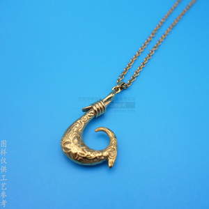 Collar con Colgante Modelo Lámpara de Aladino, Chapado en Oro, Acero Inoxidable, Unisex, Joyería de Inspiración Cinematográfica - Product Image 2