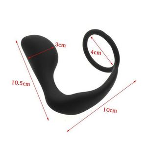Juguete sexual masajeador de próstata con anillo para pene de silicona productos sexuales para adultos masculinos juguetes sexuales para hombres - Product Image 3