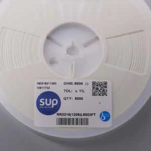Manufacturer Direct RR3216 1206L6803FT 1206 3216 Resistors Chip Resistors SMD Resistors 680Kohm 1% 1/4W Thick <b>Film</b> Resistor - Product Image 1