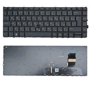 Teclado con Distribución de Teclas del Reino Unido/Tailandia/TR/ROM/NO/KZ/IT/ISL/BE/<span class=keywords><strong>EN</strong></span>/DEN/BU/BR/SL/RU/PO para HP 840 845 745 G7 G8 Zbook Firefly 14 G7 G8 Color Negro - Product Image 6