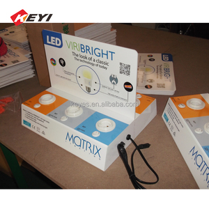 Tùy chỉnh ánh sáng bóng đèn Acrylic Hộp hiển thị <span class=keywords><strong>LED</strong></span> chiếu sáng hiển thị đứng E26 đèn Tester Rack hiển thị - Product Image 5