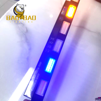 BAOBAO rouge bleu Flash rvb stroboscope avertissement polic lumières camion lumières feu arrière phare phare aluminium 9-36V 4x4 pour JEEP