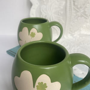 Taza de trébol de cuatro hojas, taza de agua para microondas de gran capacidad, serigrafía, taza de la suerte, Regalo para mamá, mamá - Product Image 5