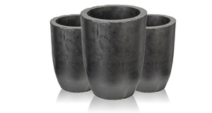 Four à <span class=keywords><strong>induction</strong></span> en carbure de silicium, capacité 200-300 kg, avec <span class=keywords><strong>creuset</strong></span> cylindrique en graphite pour la fusion du cuivre et de l'aluminium, et <span class=keywords><strong>creuset</strong></span> en argile - Product Image 4