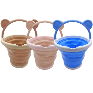 LASIVE TOYS Seau pliable non toxique <span class=keywords><strong>à</strong></span> bords lisses, moules de <span class=keywords><strong>bac</strong></span> <span class=keywords><strong>à</strong></span> <span class=keywords><strong>sable</strong></span> durables, matériau sûr, ensemble complet, jouets de plage mignons - Product Image 5