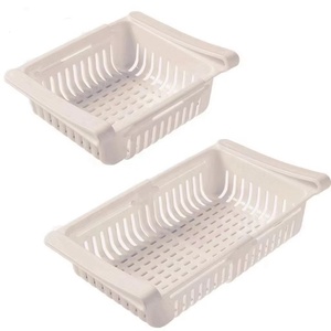 渔阳可调拉伸冰箱收纳器抽屉篮冰箱拉出式抽屉隔层储物盒 - Product Image 5