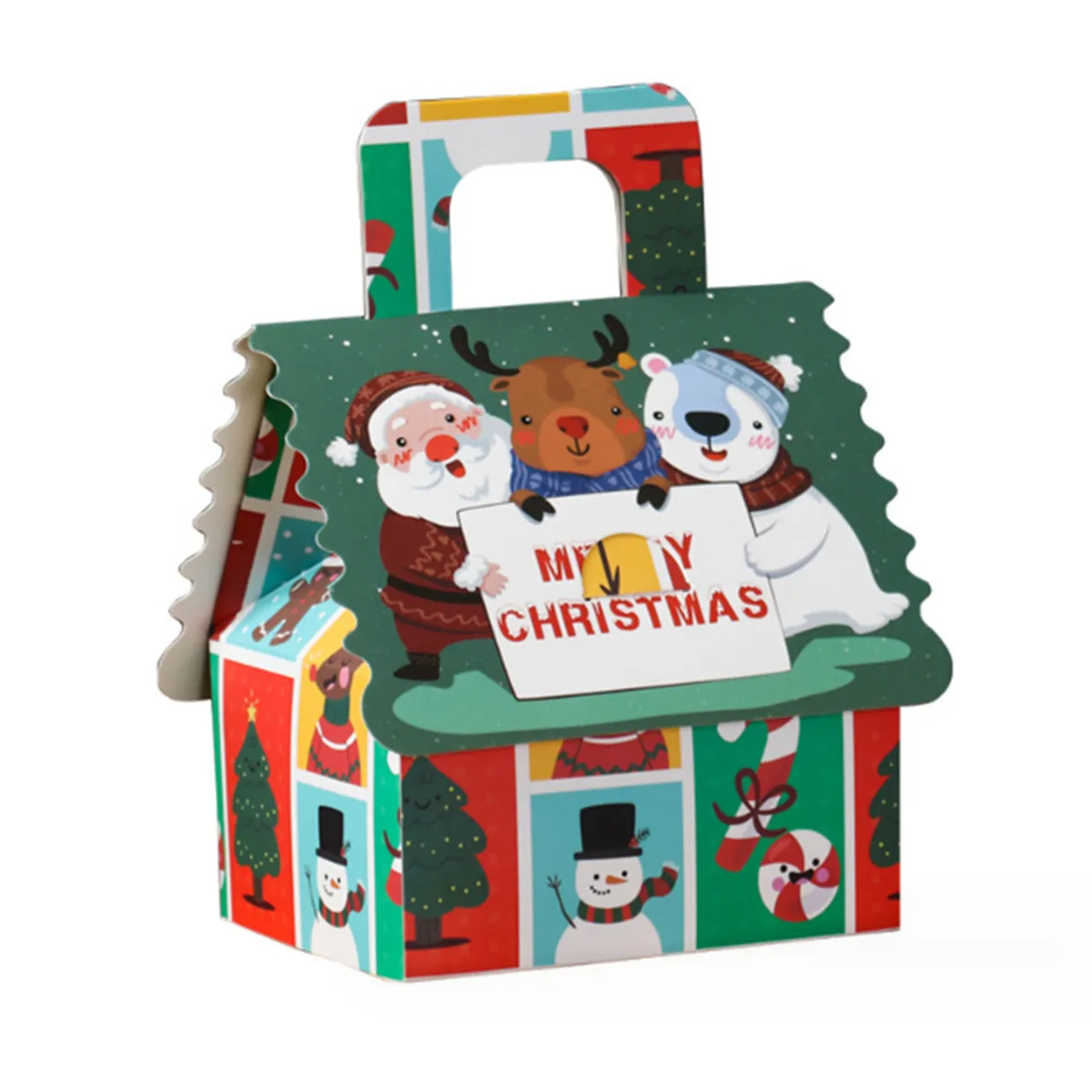 도매 크리스마스 과일 포장 상자 크리스마스 이브 캔디 케이크 선물 상자