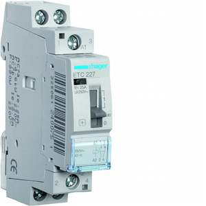 ETC227 Personalizzabile con contattore Hager giorno/notte 25 A 230 V AC 1 NO + 1 NC 1 modulo DIN - Product Image 1