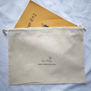 Promotional Drawstring <b>Bag</b> With Logo Cotton Dust Shoe <b>Bag</b> <b>String</b> <b>Bag</b> Drawstring Cotton Packing for Underwear Hair Wig Packing - Product Image 3
