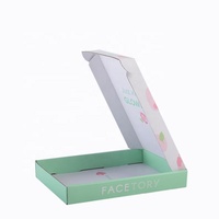 Boîte d'emballage cosmétique pliable personnalisée à faible coût, écologique, pour l'expédition de masques en ligne