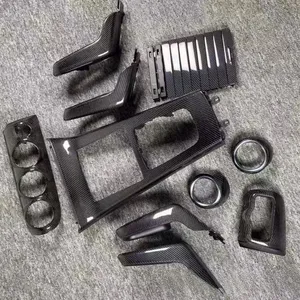 Reemplazo de Panel de Consola Central y Molduras Interiores de Fibra de Carbono Real para Mercedes Benz CLA W177 A180 A200 - Product Image 1