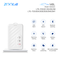 Rastreador GPS Global 4G LTE con Alarma SOS, Posicionamiento Beidou WIFI/GSM/GPRS, 1 Año de Seguimiento por PC, Ubicación Personal, Llamadas de Emergencia