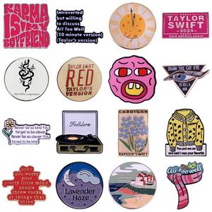 Épingles en émail féministes superstar, chanteuse de musique country, badge en métal pour revers, décoration de vêtements, sac à dos, cadeaux pour les fans, cadeaux de groupe - Product Image 1