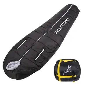 210x80cm 2kg saco de compresión de adultos de algodón hueco ultraligero dormir bolso perfecto para Camping y senderismo mochila