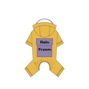 Impermeable para Perros con Capucha y 4 Patas, Ropa de Lluvia para Bichón, Teddy, Corgi, Perros Pequeños y Medianos, Abrigo Adorable para Mascotas con Orificio para Correa - Product Image 2