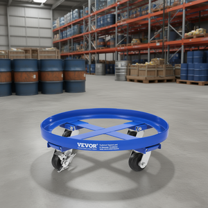 Vevor 55 Gallon Drum Dolly 2000 Lbs Capacity 4 Wheel Barrel Cart For Drum <b>Transport</b> - Product Image 2