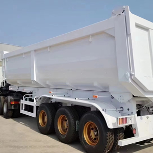Semi-remorque benne basculante 3 essieux de 40 pieds, capacité de charge de 60 tonnes, levage par vérin hydraulique - Product Image 6