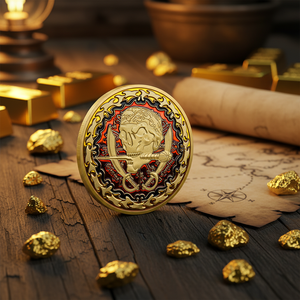 Moneda Talismán de Aventura Náutica - <span class=keywords><strong>Medalla</strong></span> Personalizada de Coraje y Suerte para Exploradores, Regalo Único para Coleccionistas - Product Image 2