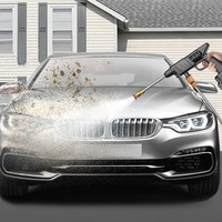 Nettoyeur de Voiture Électrique Portable Haute Pression, Pompe à Eau Haute Pression, Mini Lave-Auto avec Batterie Lithium 96 HV