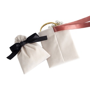 Bolsa de Terciopelo con Cordón y Logotipo Personalizado, Bolsa de Almacenamiento para Accesorios, Joyería Pequeña, Cosméticos, Gafas, Perfume, Regalo - Product Image 1